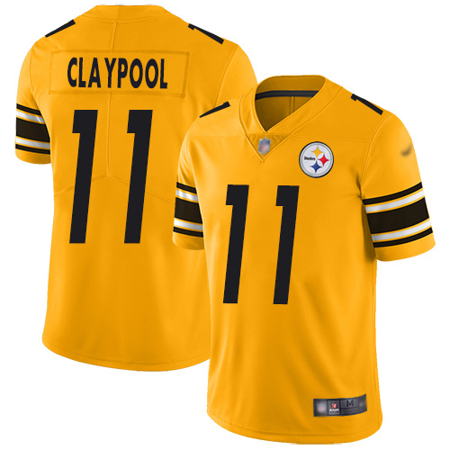 Nike Steelers #11 Chase Claypool Gold Youth Stitched NFL Limited Inverted Legend Jersey